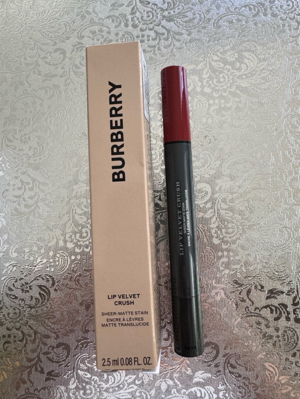 Burberry Lip Velvet Crush Sheer-Matte Stain - Dark Russet